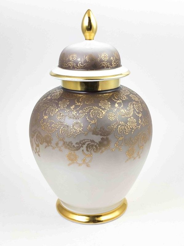 Null XL Rosenthal Vase urne, hauteur env. 36cm, Ø ouverture en haut env. 10cm, n&hellip;
