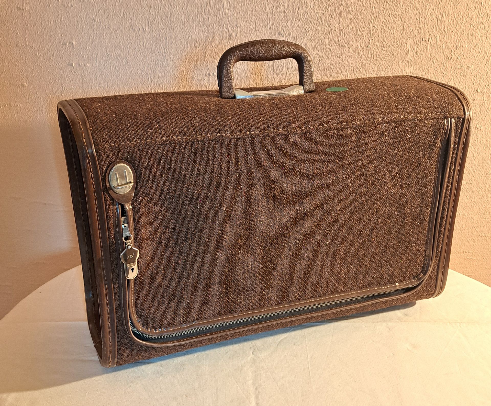 Null Vintage suitcase fabric cover, dimensions approx. 35 x 36 x 18.5 cm, well-k&hellip;