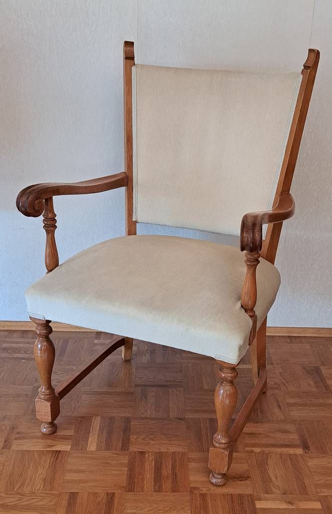 Null Chaise à accoudoirs vintage, dimensions environ 100 x 60cm, assise / profon&hellip;
