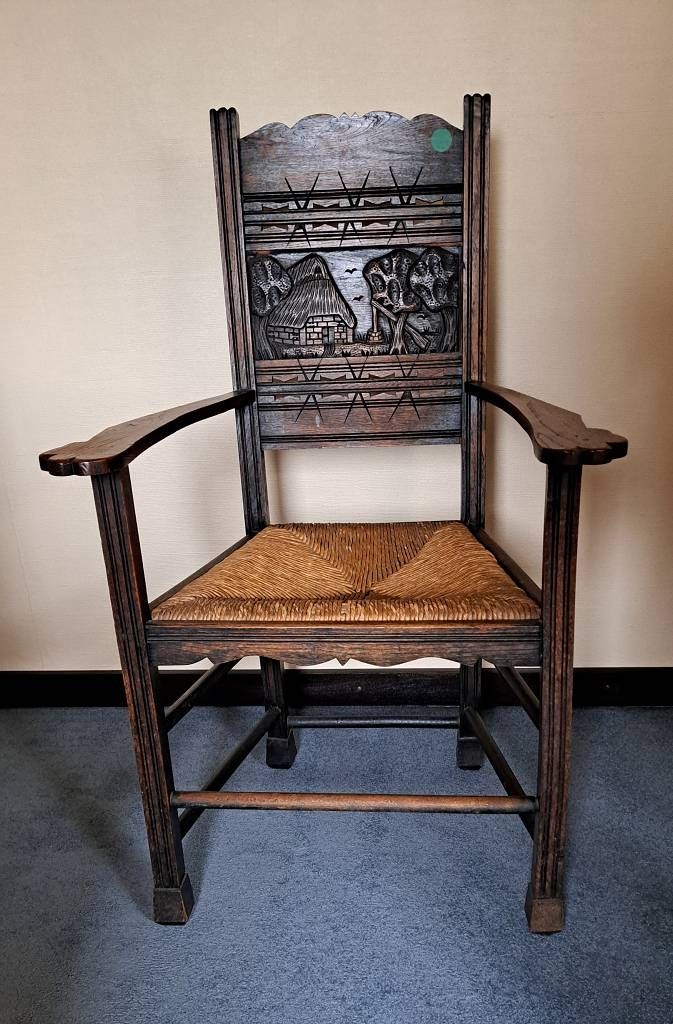 Null Chaise en bois Worpsweder, hauteur du dossier env. 109cm, hauteur du siège &hellip;