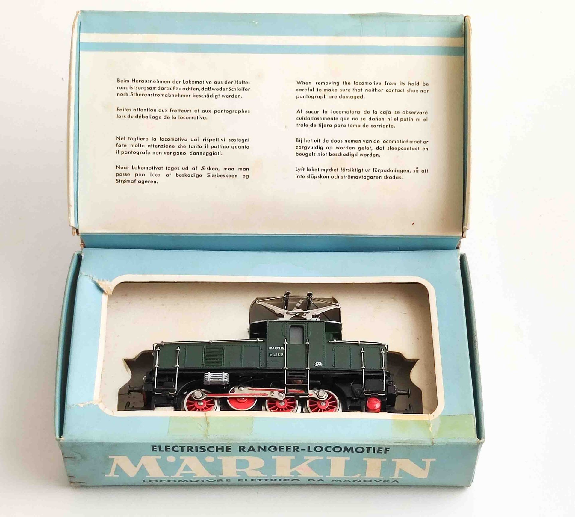 Null Locomotive de manœuvre électrique Märklin Modèle n° 3001 OVP, notice d'util&hellip;