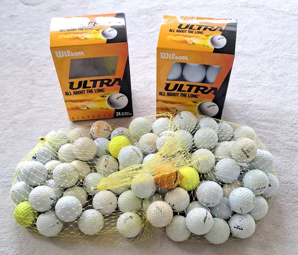Null Lot de balles de golf XL, en partie neuves et dans leur emballage d'origine&hellip;
