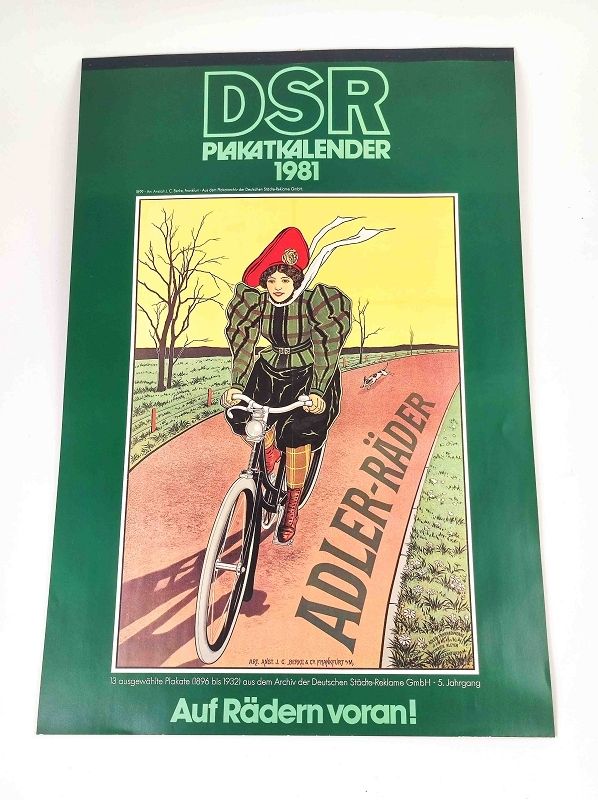 Null DSR Calendrier d'affiches 1981 "Auf Rädern voran", 13 affiches sélectionnée&hellip;