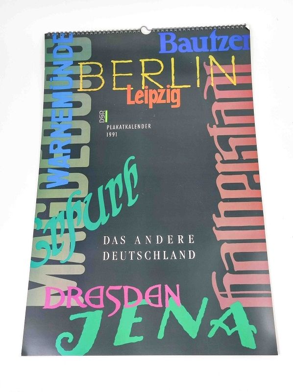 Null Calendrier d'affiches DSR 1991, "Berlin, l'autre Allemagne", 13 affiches sé&hellip;