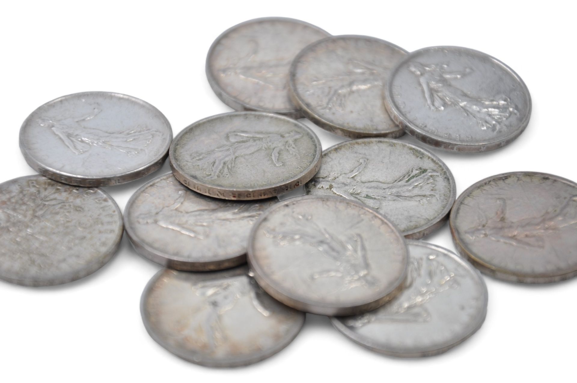 Null Lot de pièces 5 francs argent:
- 1960 : 13 pièces
- 1961: 13 pièces
- 1962:&hellip;