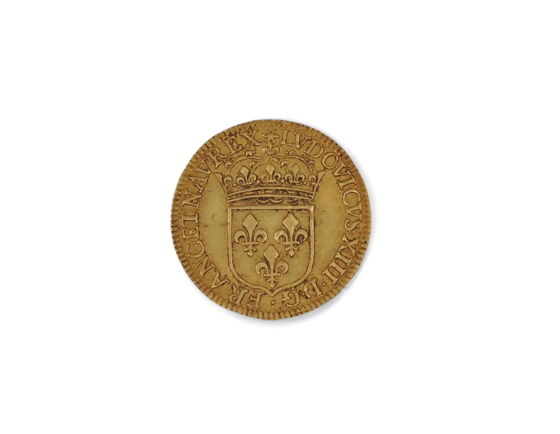 Null LOUIS XIII. Scudo d'oro con sole. 1ª t. Parigi. 1642 (Dy. 1282 var.). 3,37 &hellip;
