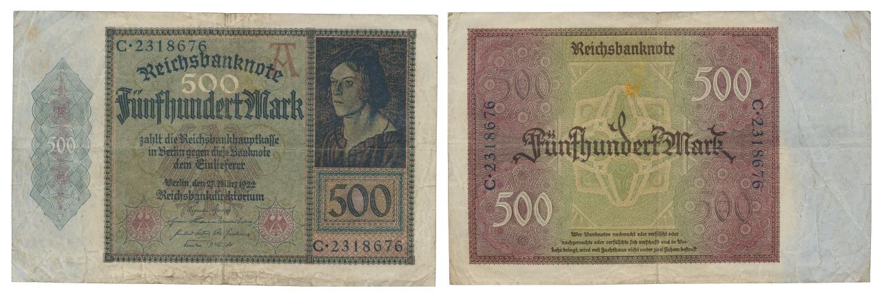 Paper Money - Germany 500 Mark 1922 Papier-monnaie - Allemagne 500 Mark 1922 PAP&hellip;