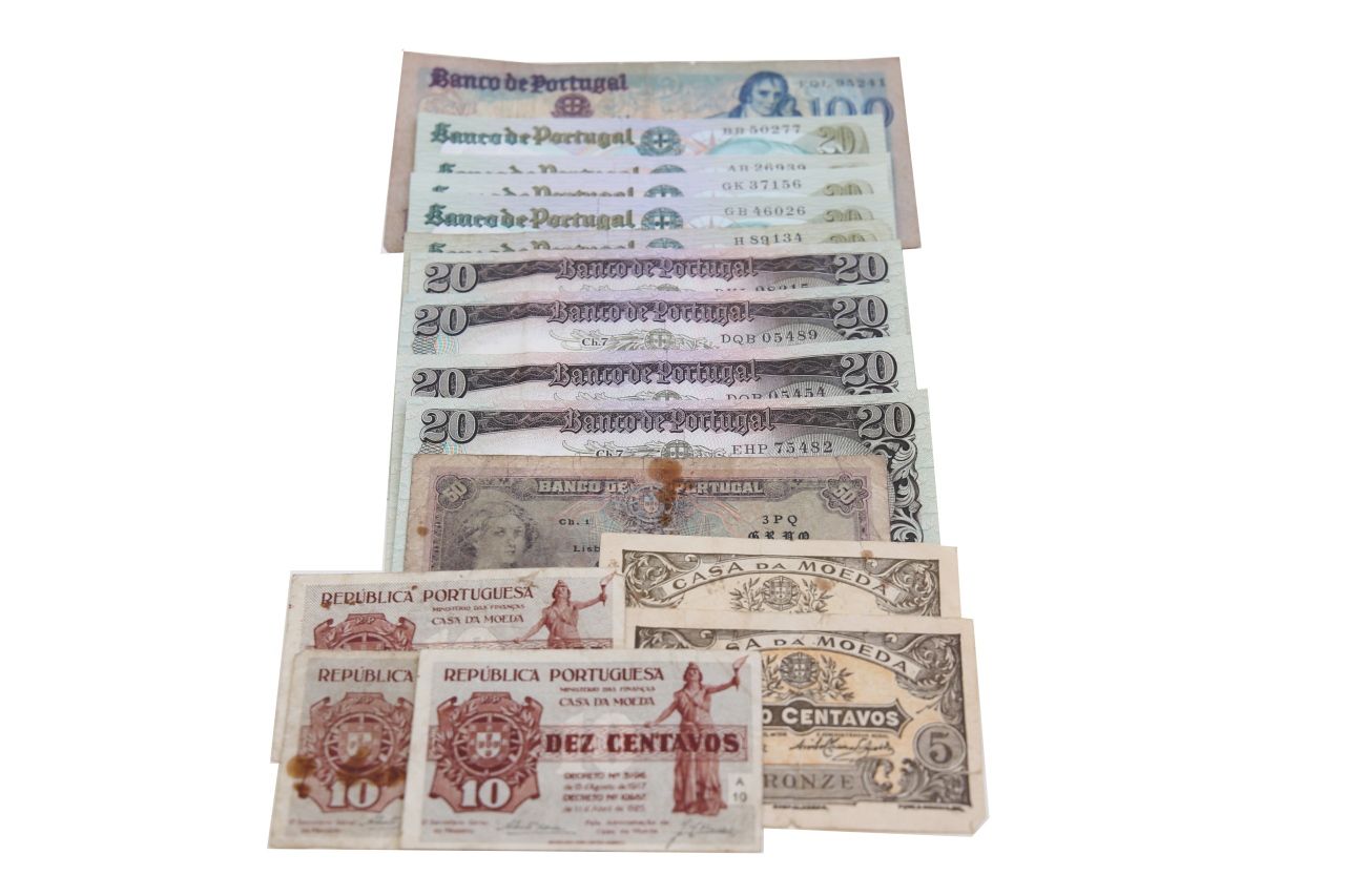 Paper Money - Portugal 16 expl. 5, 10, 50 Centavos, 20$, 100$ 1918-1985 Papier-m&hellip;