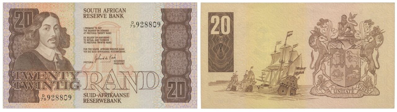 Paper Money - South Africa 20 Rand ND (1982-85) Papier Monnaie - Afrique du Sud &hellip;