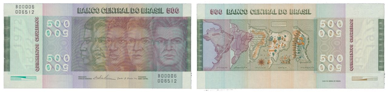 Paper Money - Brasil 500 Cruzeiros (1979) Papier-monnaie - Brasil 500 Cruzeiros &hellip;