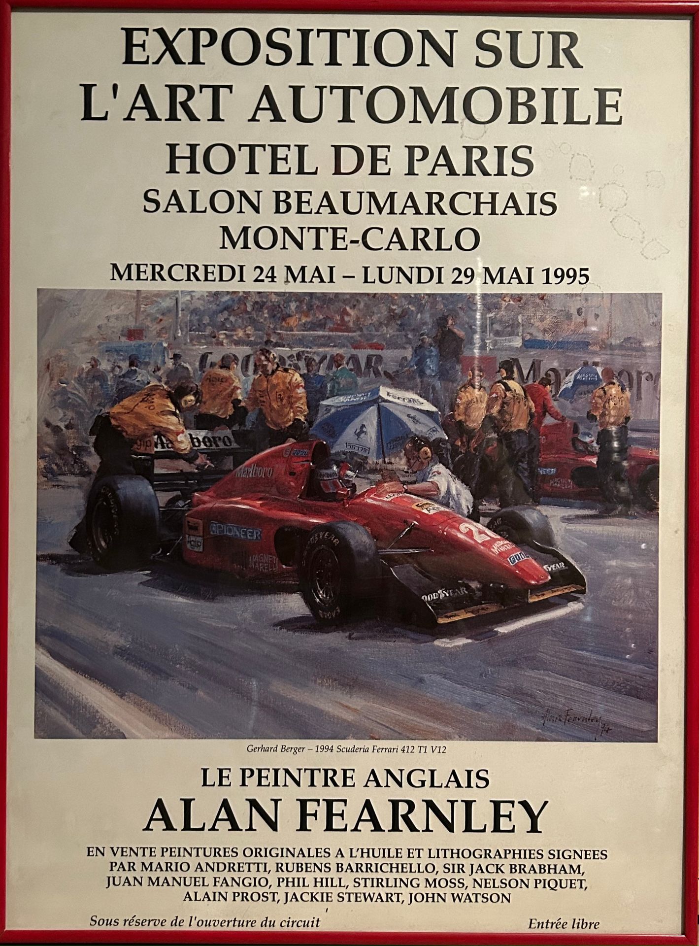 FEARNLEY FEARNLEY
Poster for the Automobile Art exhibition at the Hôtel de Paris&hellip;
