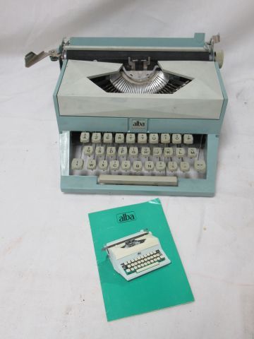 ALBA Machine à écrire pour enfant en métal laqué et baké…