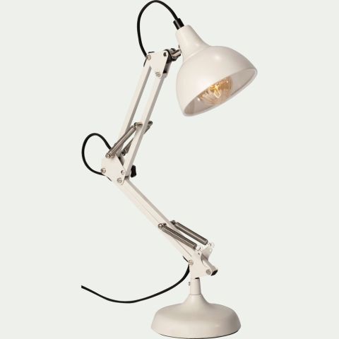 Null ALINEA (produit neuf) Lampe XXL en métal blanc H65x12cm