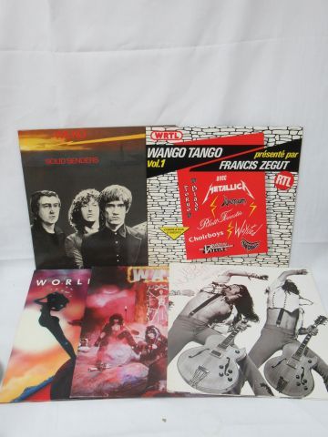 Null Lot of 5 LPs : Ted Nugent, Wasp, World War, Wango Tango, Wilko