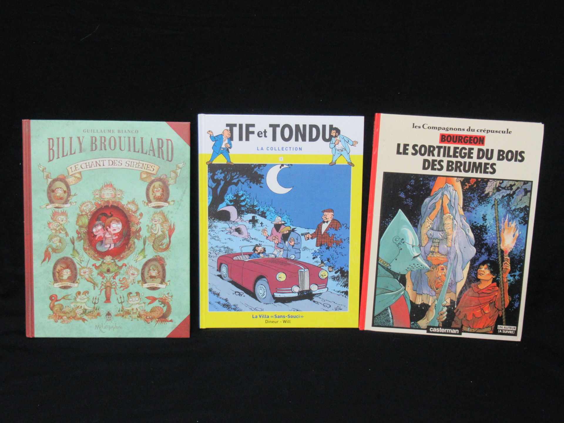 Null 一套3本漫画，《Tif et Tondu》Dineur-Will版，《Les compagnons du crépuscule : le sortil&hellip;