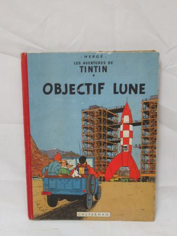 Null Album Tintin "Objectif Lune" Casterman, 1953. (condizione usata)