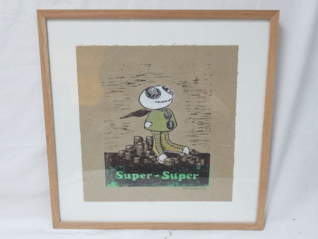 Null Isabelle LAMELOISE "Super, super" Lithograph in colors. Signed in pencil, n&hellip;