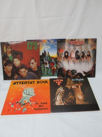 Null Lot de 5 vinyles 33 tours : Armoured Saint, 12,5°, White Hot Angel, Alvin L&hellip;