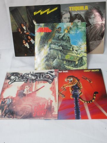 Null Lot von 5 LPs : Trans Europe Express, Tequila, Tank, Tigers of Pan Tangs, P&hellip;
