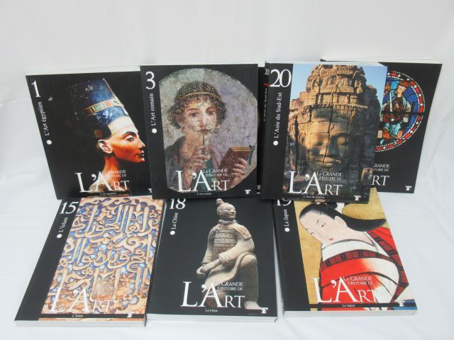 Null Serie von 8 Büchern aus der Sammlung "La Grande Histoire de l'Art" Le Figar&hellip;