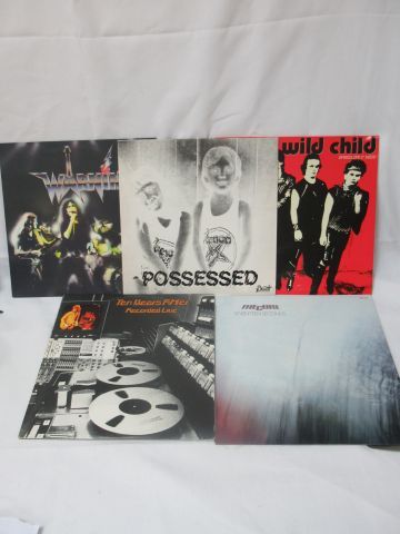 Null Lotto di 5 LP: Willd Child, Warning, Ten Years After, The Cure, Ted Nugent