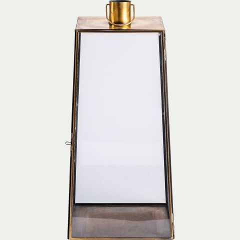 Null ALINEA (new product) GINA lantern in metal and glass - gold - H42cm