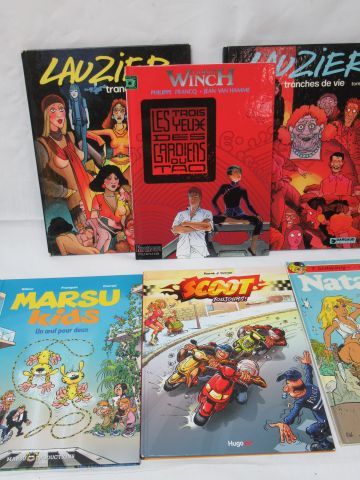 Null Set di 6 fumetti "Scoot Toujours" (2011) "Natacha Ile d'Outre Monde" (1990)&hellip;