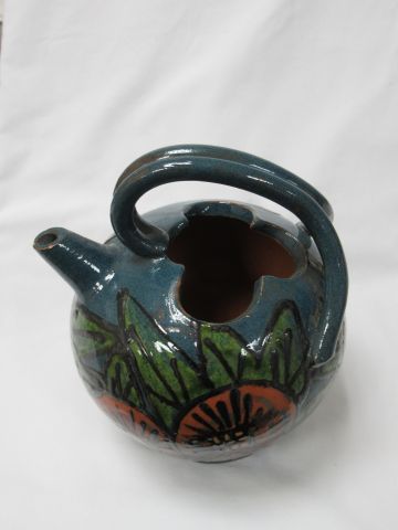 Null Glazed stoneware peg. Signed Hertz. Height: 19 cm