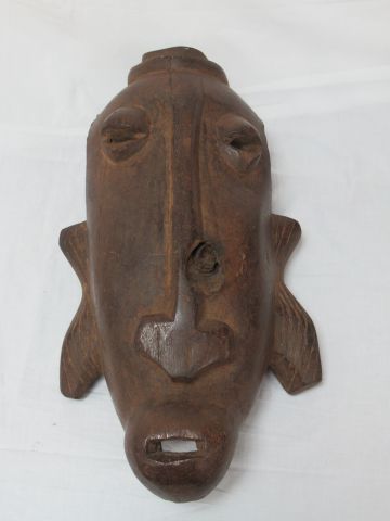 Null AFRICA 木制面具。高度：47厘米
