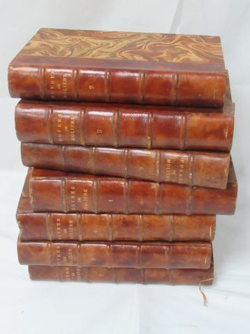 Null MOLIERE "Œuvres complètes" HEBERT, 1882. 7 Bände. Bebildert.