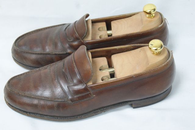 Null WESTON Paire de chaussures en cuir. Long.: 28 cm (ressemelées) Avec leurs e&hellip;