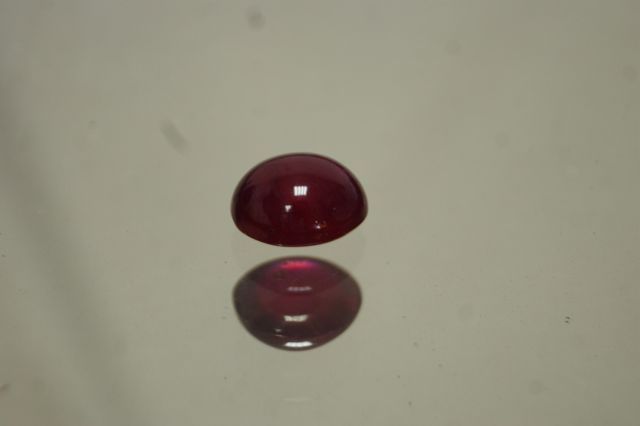 Null 红宝石，凸圆形，处理，22.5克拉