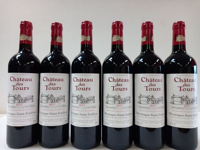 Null 6 botellas de Château des Tours. 2017. Montagne St Emilion. Sociedad civil &hellip;