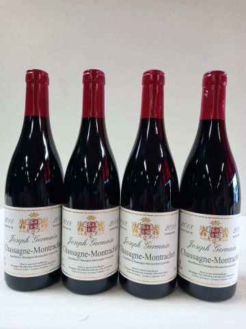 Null 4瓶Chassagne Montrachet。2018年，红色。约瑟夫-杰曼（Jospeh Germain）。伟大的勃艮第葡萄酒