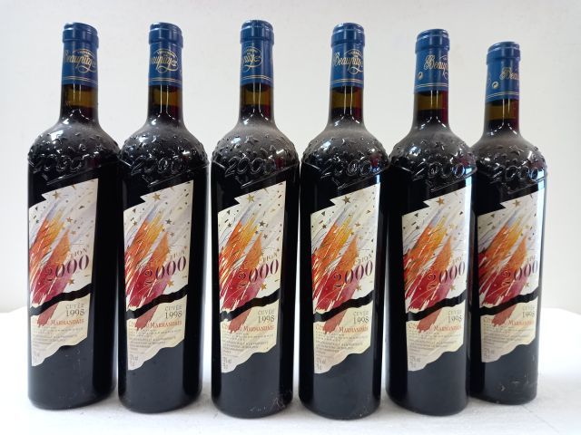 Null 6 bottiglie di rosso Côtes de Marmandais. L'annata 1998. La selezione del 2&hellip;