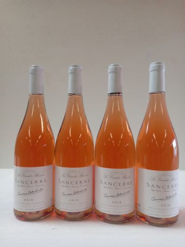 Null 4瓶桑塞尔桃红葡萄酒。2018年。来自Domaine La Grande Maison。肖莫-巴兰葡萄园的收获