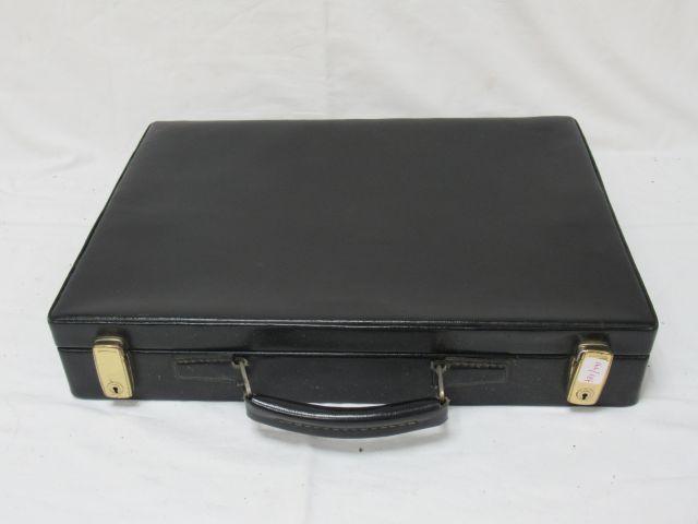 Null GAMET Leder-Attaché-Koffer. Um 1980. Länge: 41 cm