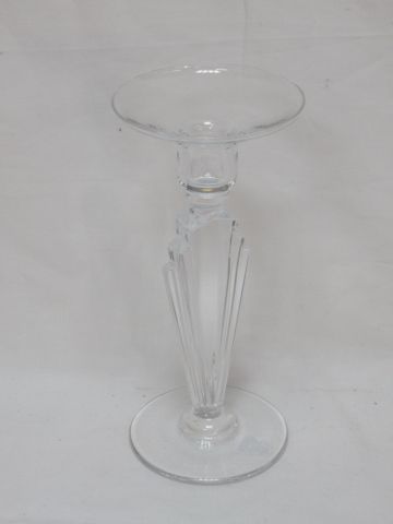 Null SEVRES Crystal candlestick. Height: 22 cm
