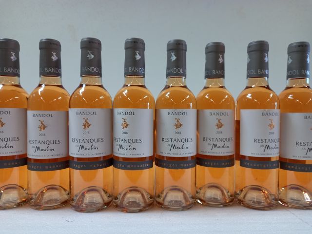 Null 8 half bottles of Bandol rosé. 2018. 375ml. Hand harvested. Le Restanques d&hellip;