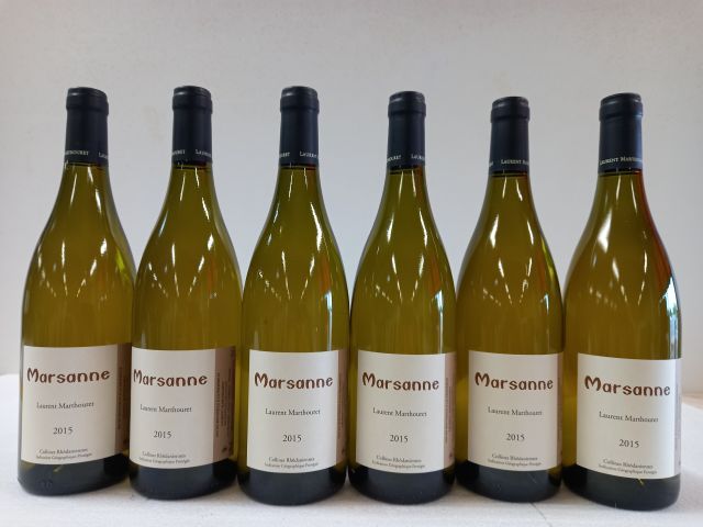 Null 6 bottles of Marsanne. 2015. White. Domaine Laurent Marthouret. Côtes Rhoda&hellip;