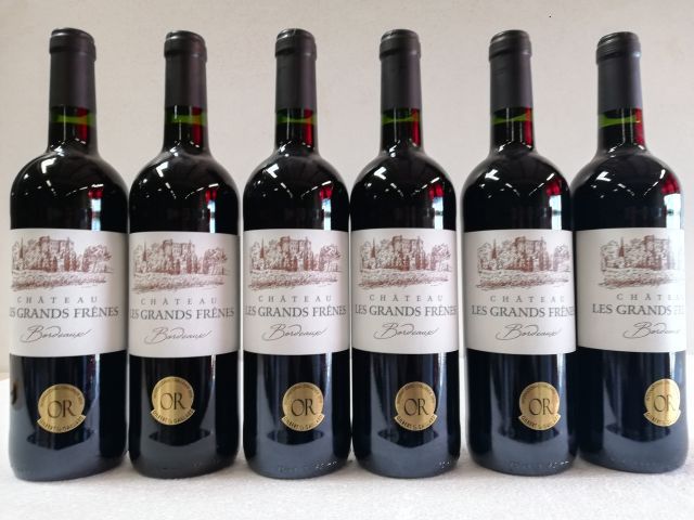 Null 6 bouteilles de Château Les Grands Fresnes. 2018. Bordeaux Médaillé d'Or. A&hellip;
