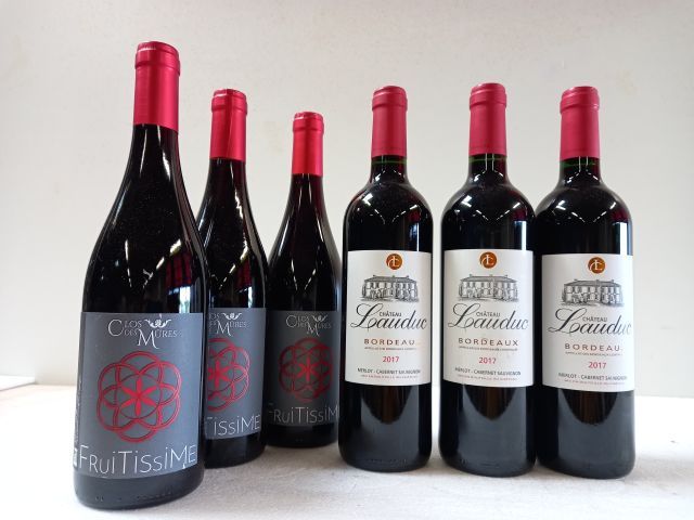 Null Lotto di 6 bottiglie: 

3 Château Lauduc. 2017. Bordeaux. Vignobles Grandea&hellip;