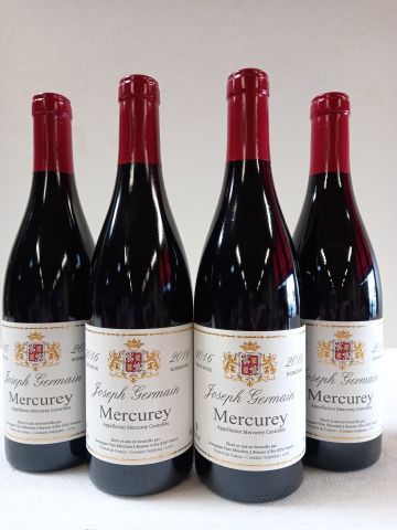 Null 4 bottles of red Mercurey. Harvest 2016. Great wine of Burgundy. Joseph Ger&hellip;