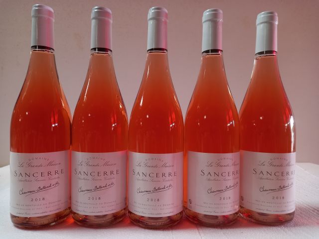 Null 5 Flaschen Sancerre rosé. 2018. Domaine la Grande Maison. Erntemaschine Cha&hellip;