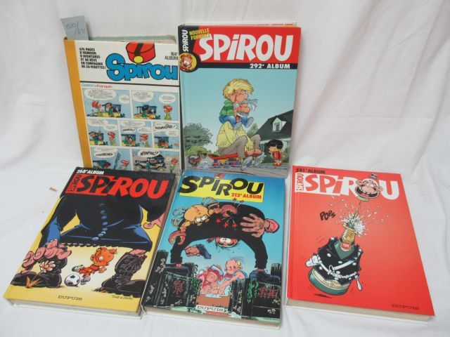 Null Lot de 5 albums "Spirou". Dupuis, circa 2000.