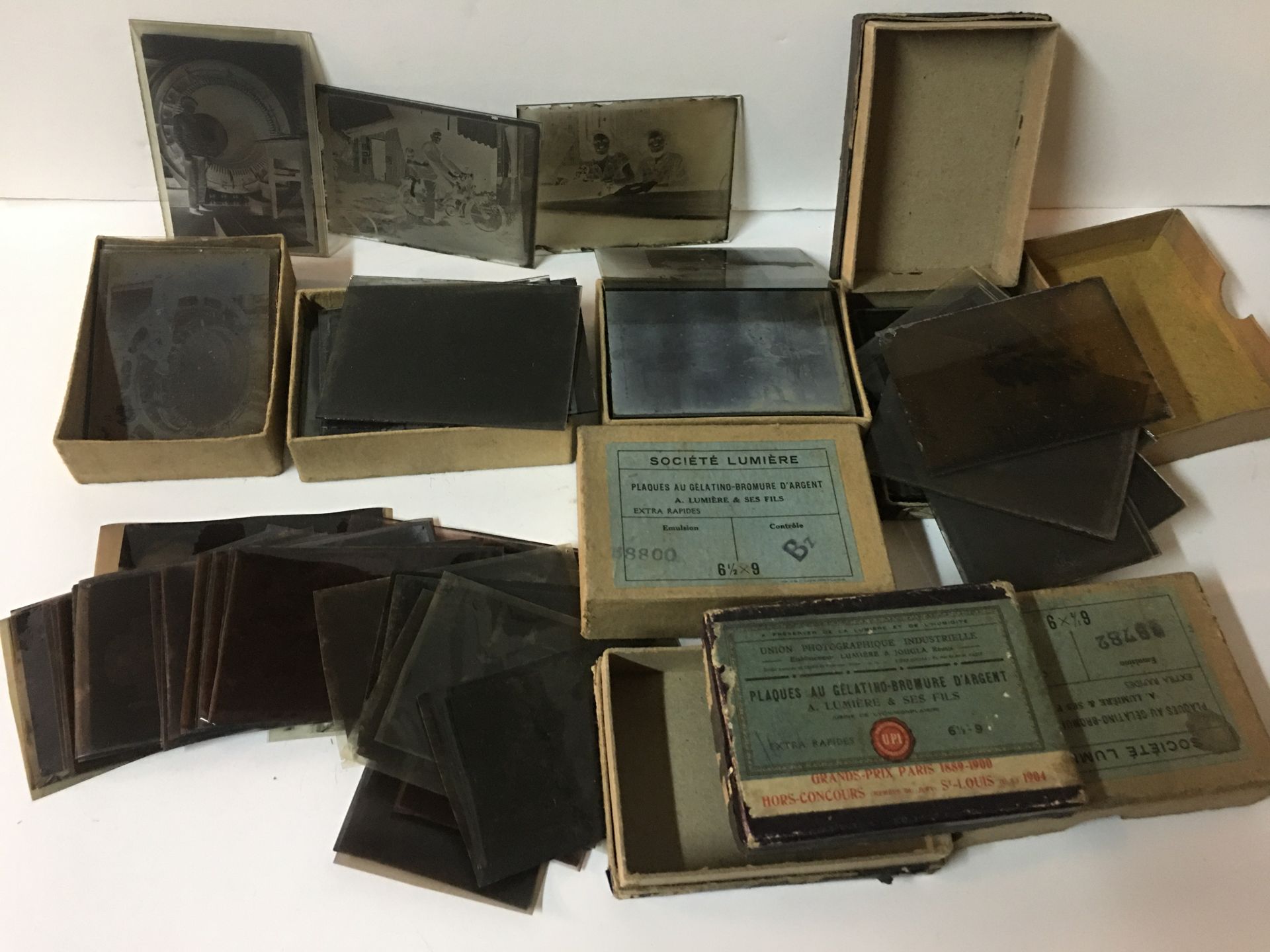 Null PHOTOGRAPHY - Société LUMIERE et Fils - JOUGLA 五盒6.5x9cm的明胶溴化银底片（大量的19世纪各种主&hellip;