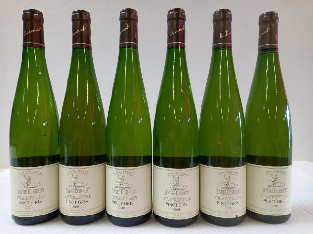 Null 6 Flaschen Grauburgunder aus dem Elsass. 2005. Domaine André Dussourd. Die &hellip;