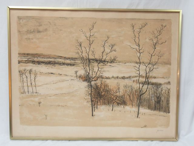 Null GANTNER "Landscape" Signed and numbered in pencil. 47 x 63 cm Framed withou&hellip;