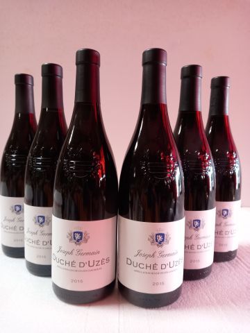 Null 6瓶罗纳河谷葡萄酒（Cru de la Vallée du Rhône）。2015.优秀的复古。乌兹公国。约瑟夫-杰曼