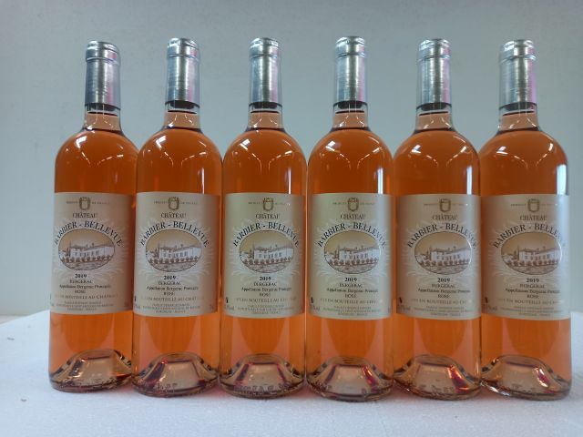 Null 6 bouteilles de Château Barbier Bellevue. 2019. Bergerac rosé. Famille Deff&hellip;